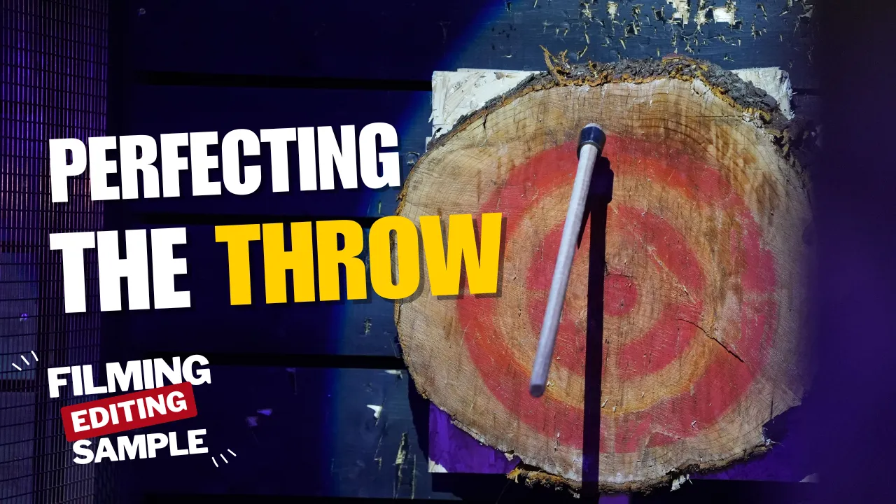 Axe throwing promotional video production and editing for a brand in Manchester
