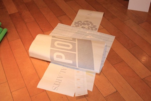 ideopolis stickers on the floor