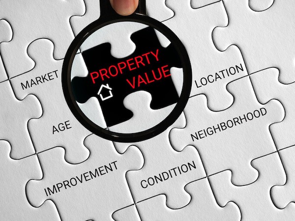 puzzle depicting the factors that impact property value