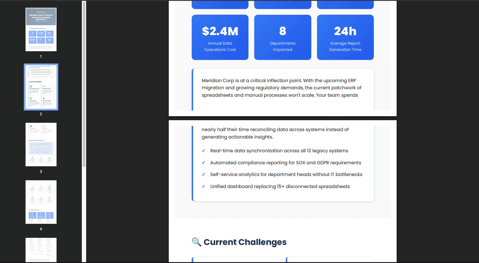 Example of how PDF ends up after asking AI to generate it