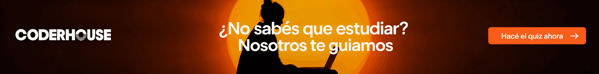 Imagen promocionando quiz gratis de Coderhouse para encontrar tu formación.