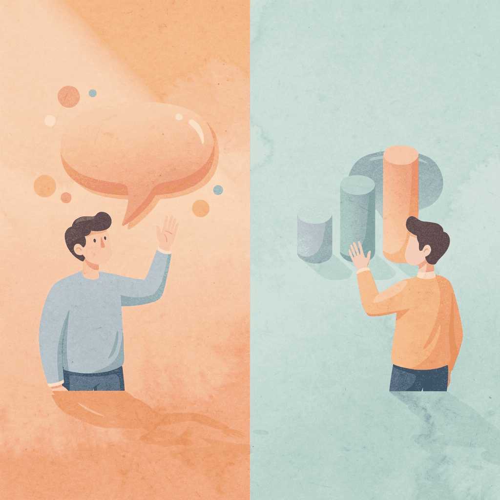 Split scene illustration showing failed vs successful international expansion