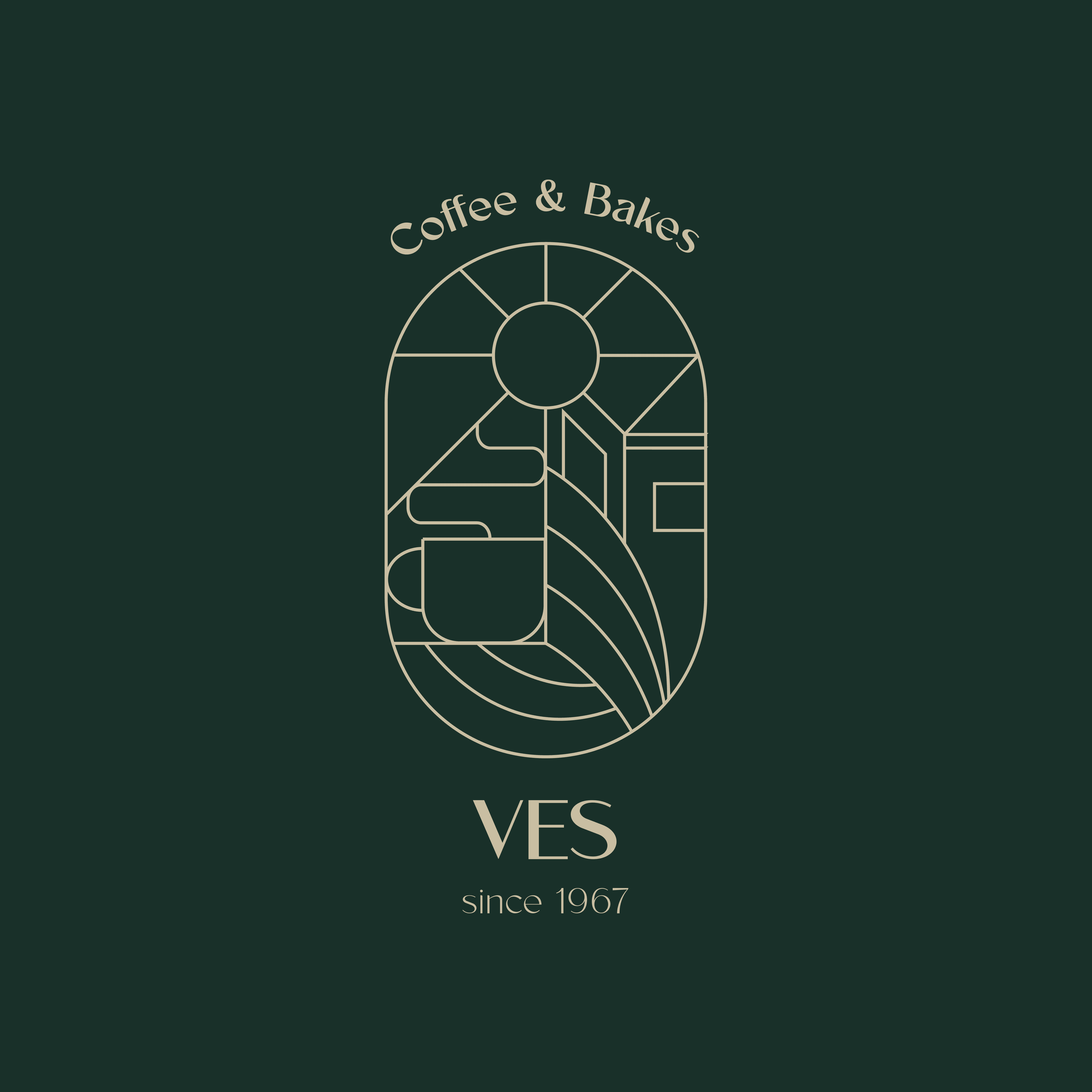 bakery and coffee shop logotype design