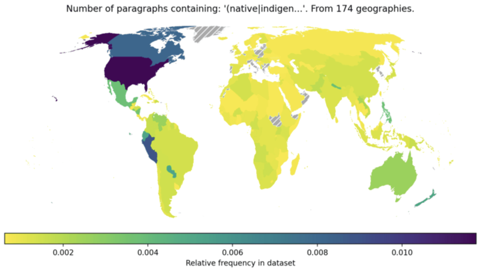 Final map of relative frequency