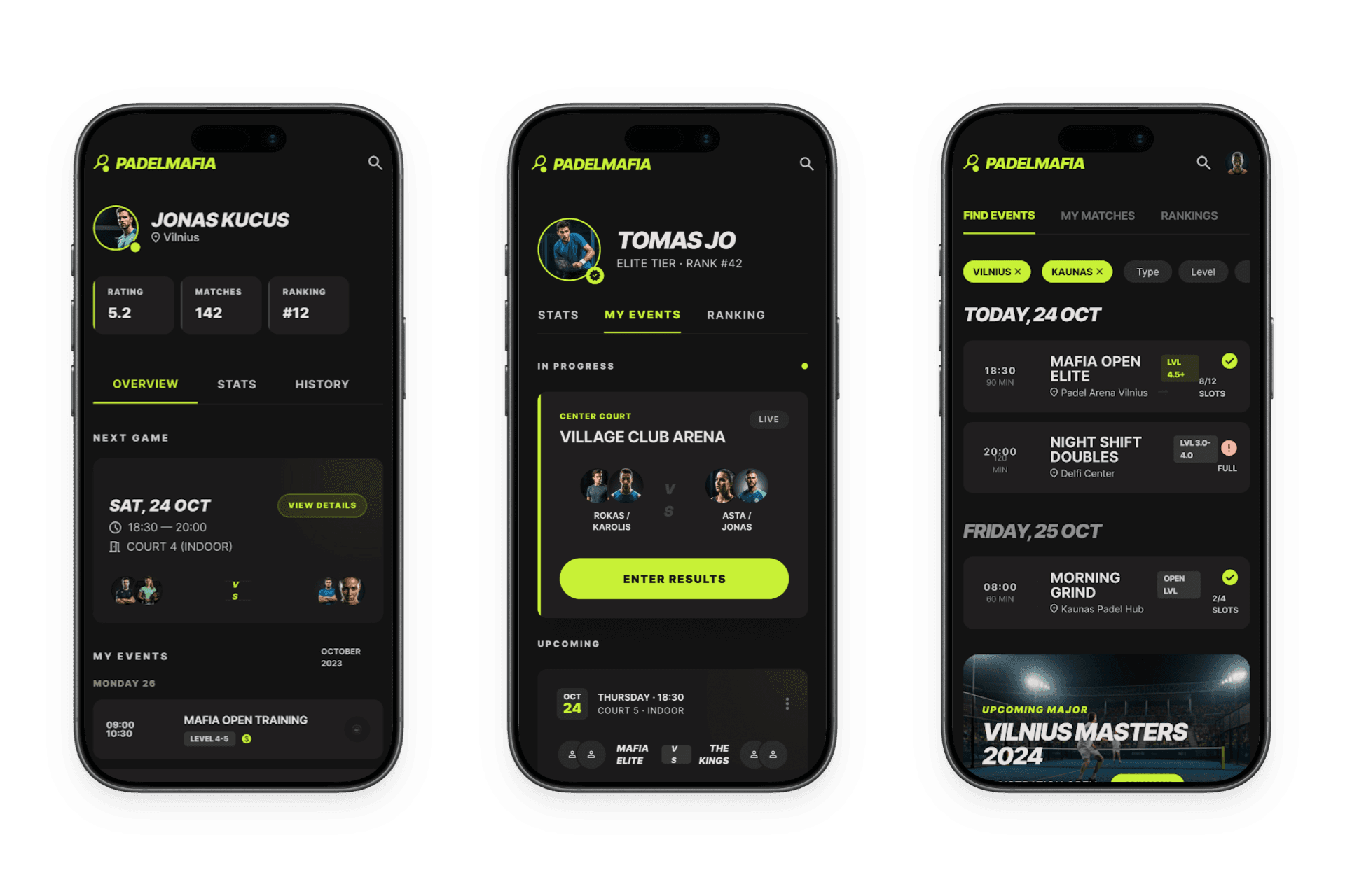 Padelmafia mobile app