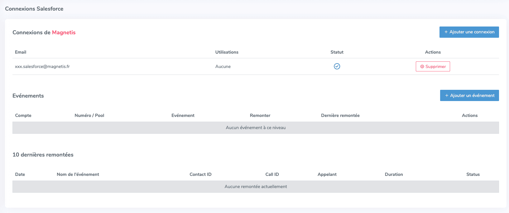 Statut connecté