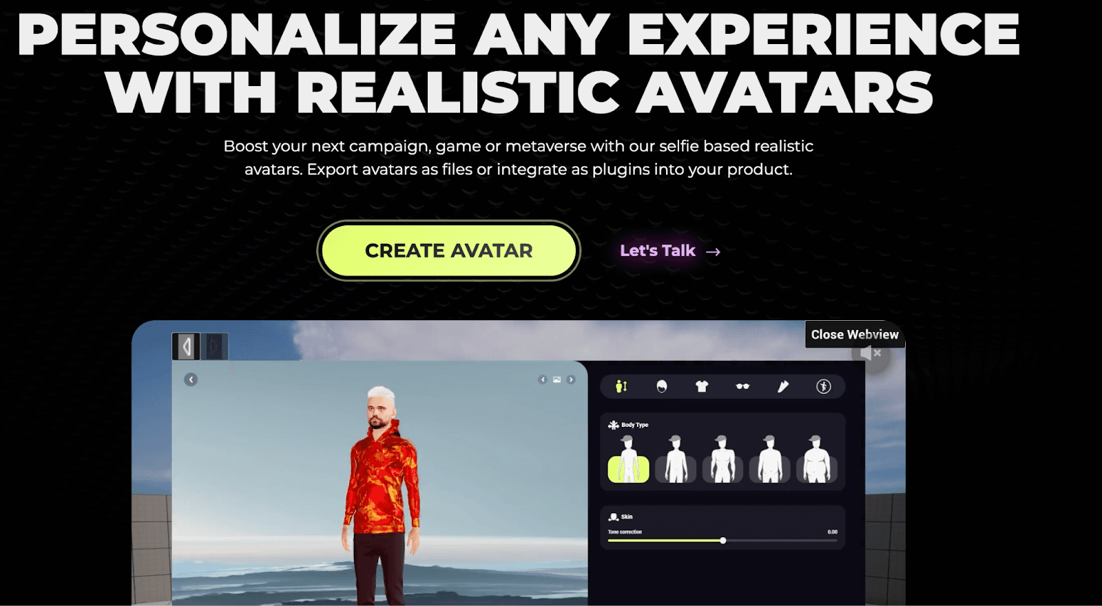 Avaturn for AI Avatars