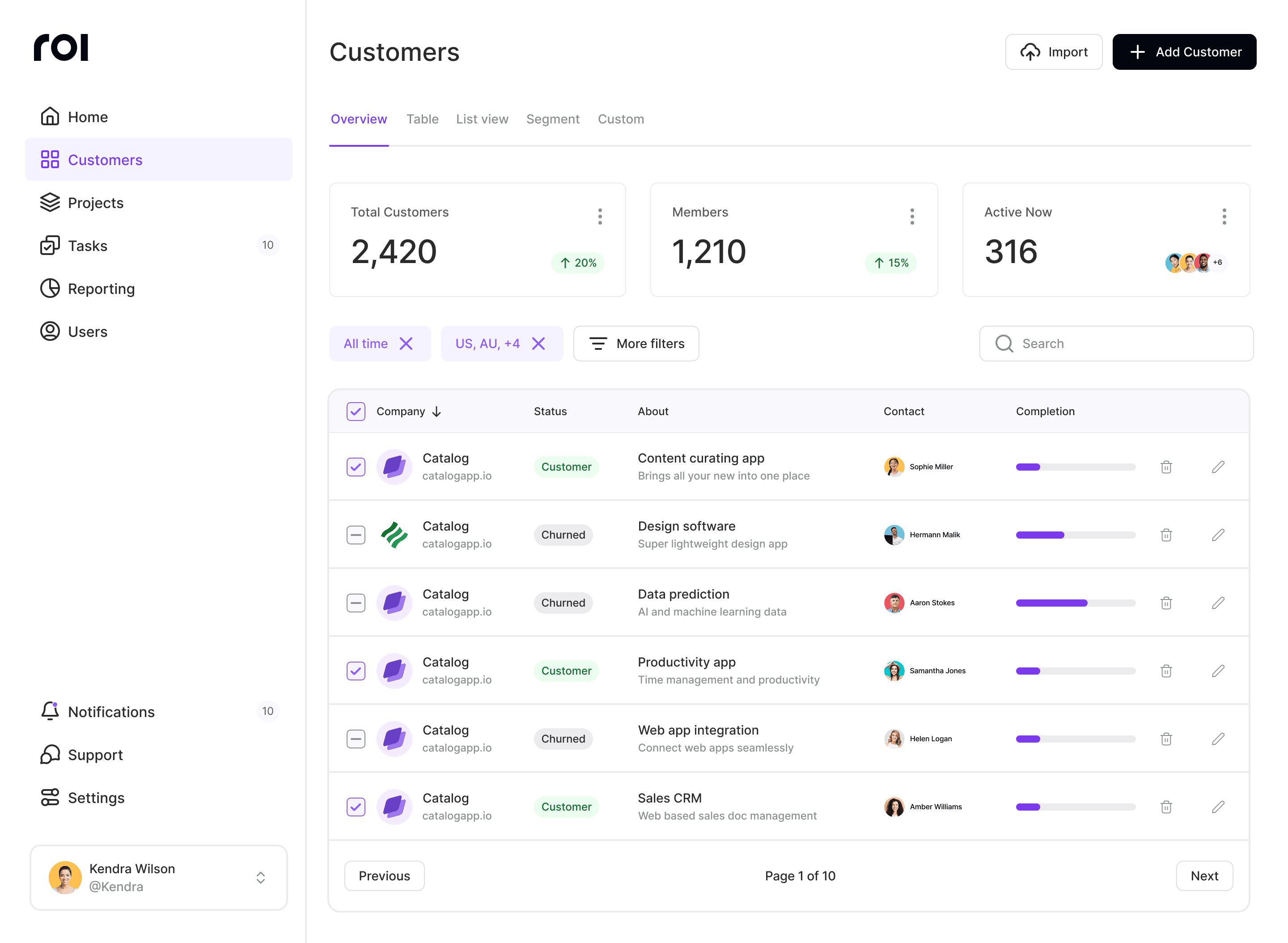 Web App Mockup