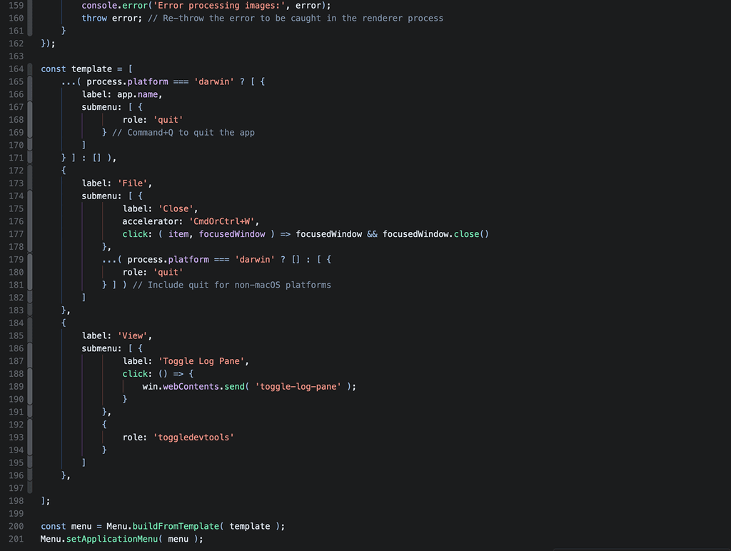 IDE Screenshot