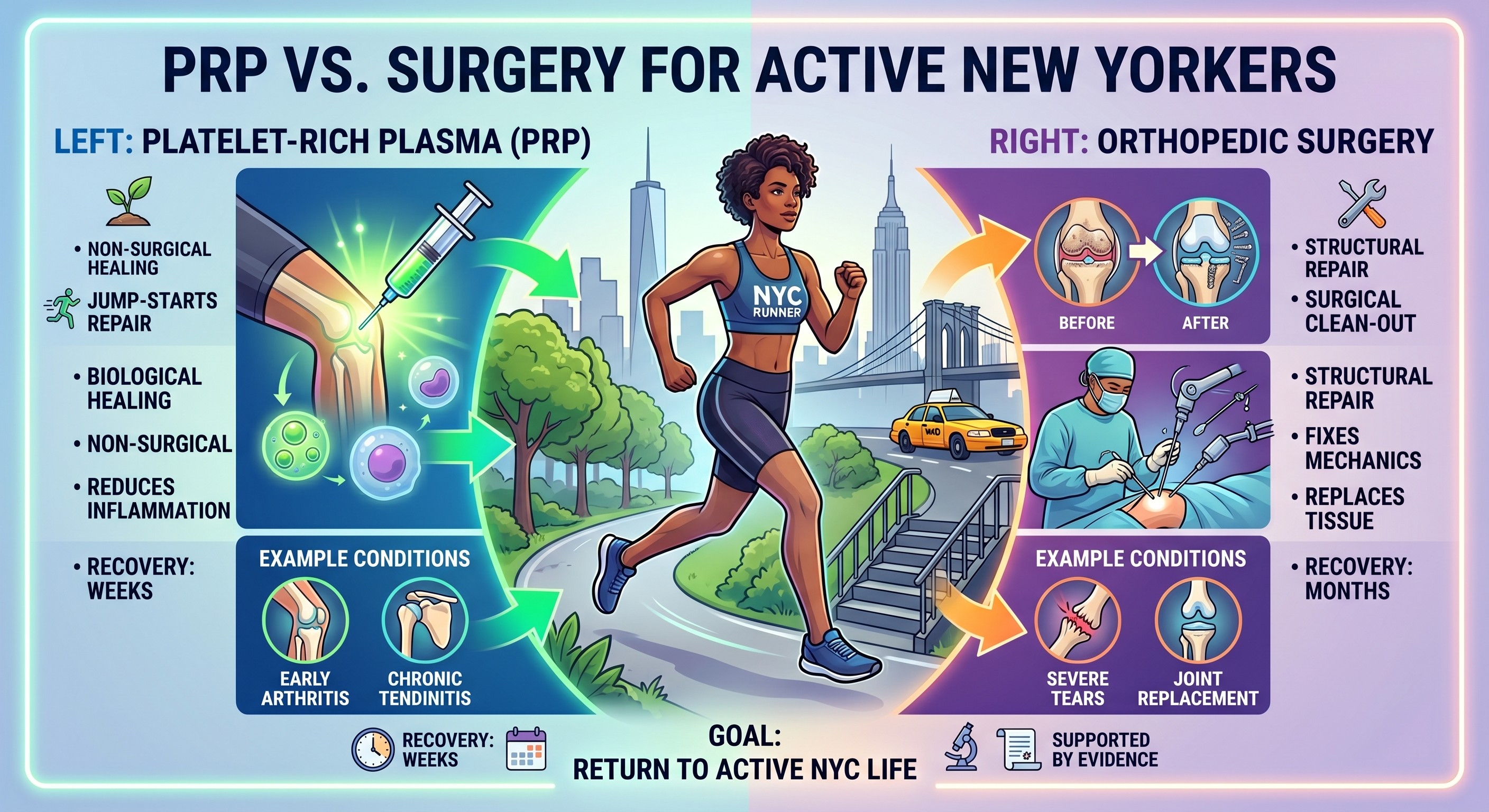 PRP vs. Surgery: What’s Right for Active New Yorkers