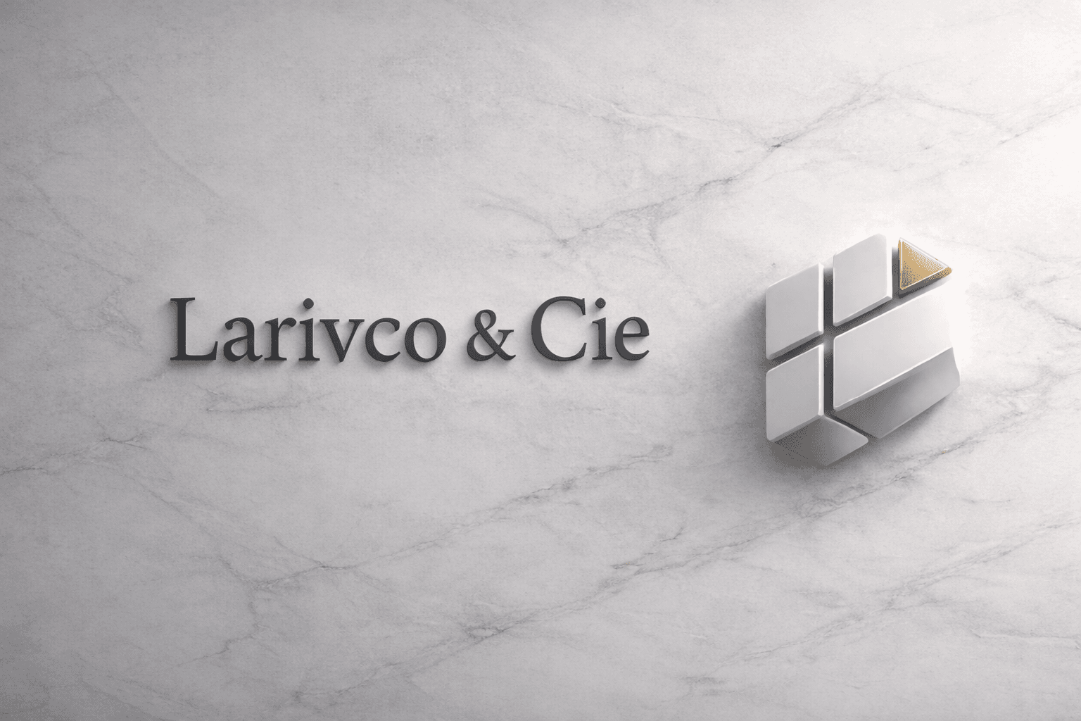 a white and gold marble with gold accents