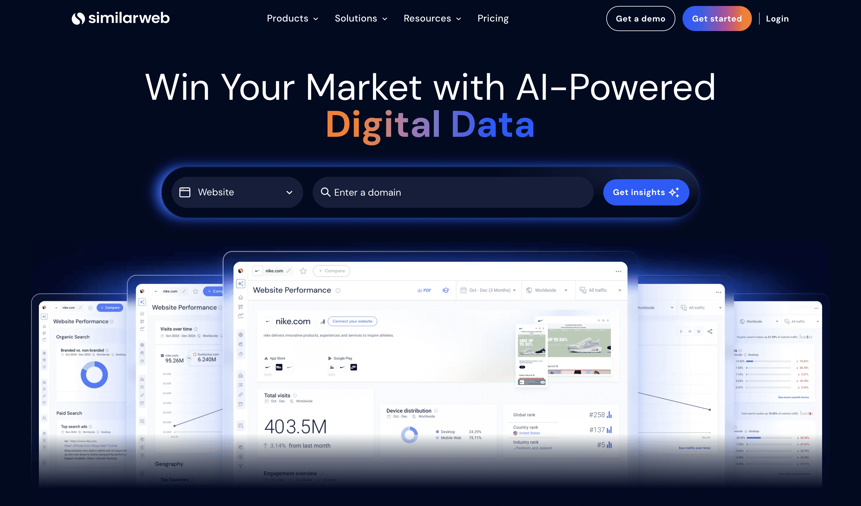 Similarweb home