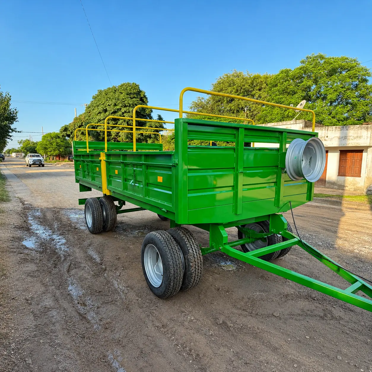 Carro balancin rural verde 2x4 de LEONAR