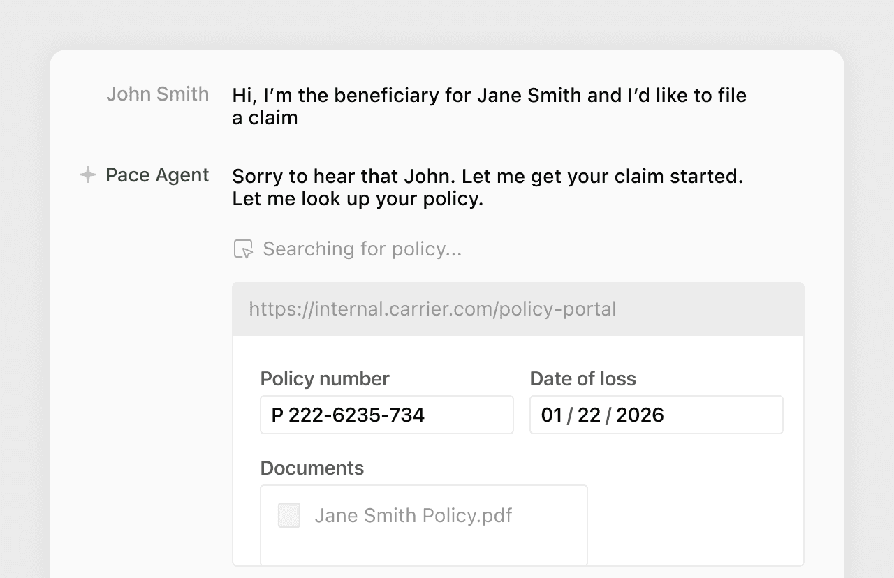 Policy servicing use cases
