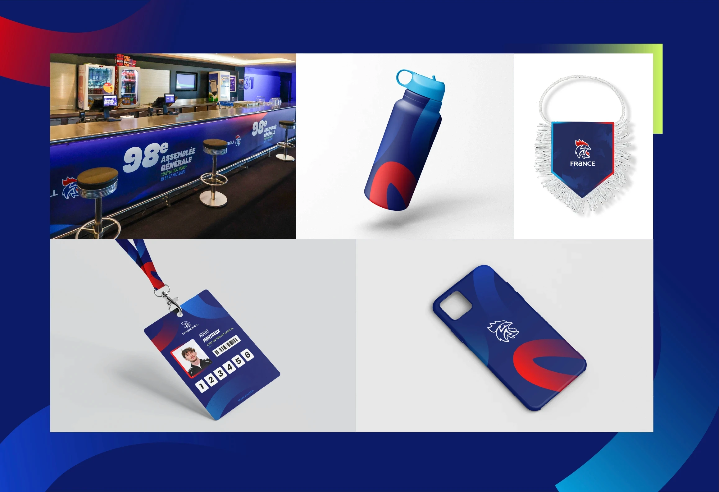 Application de la charte FFHandball sur supports print institutionnels