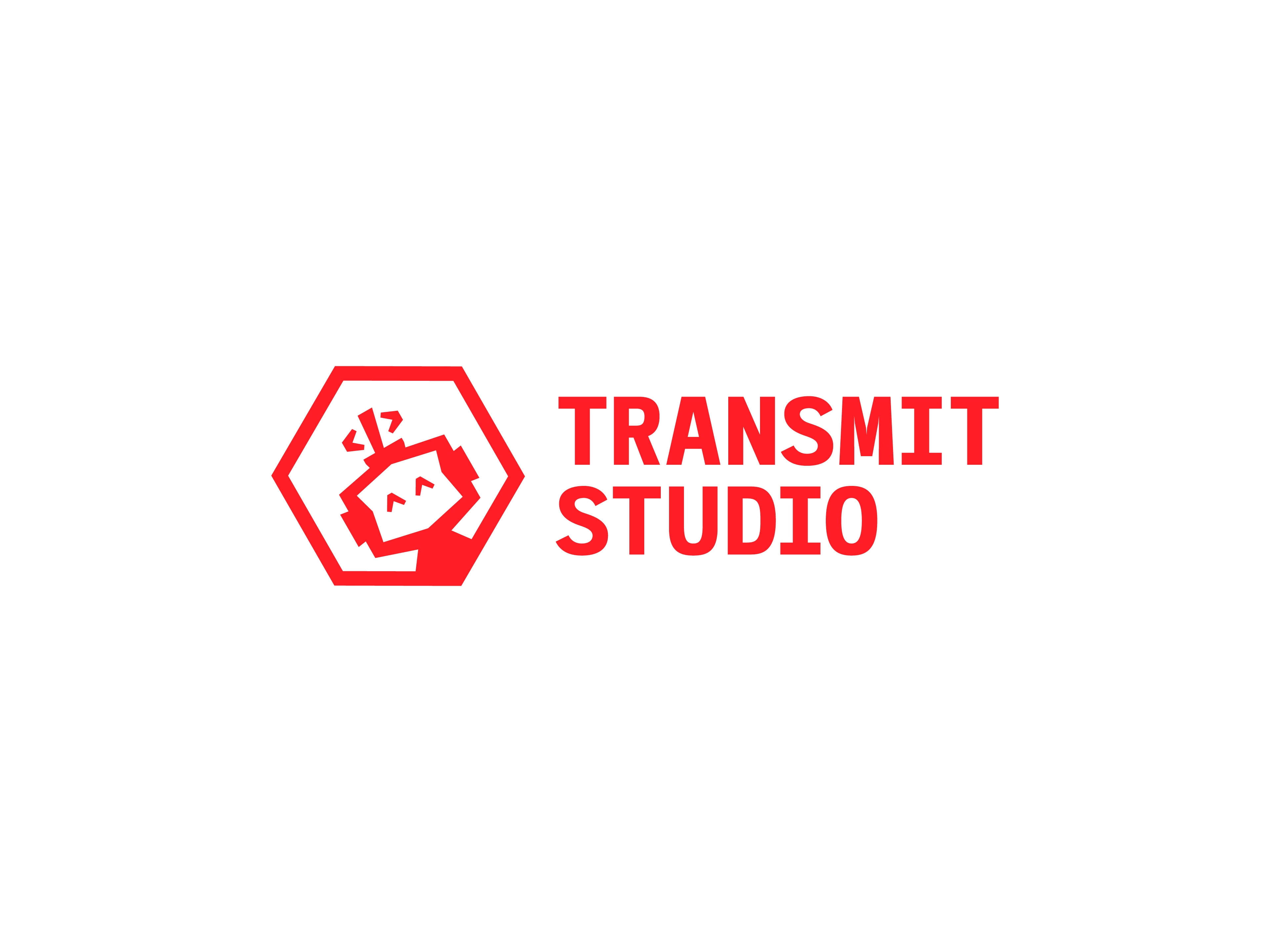 Logo of Transnet Studio featuring a stylized design in red on a white background.