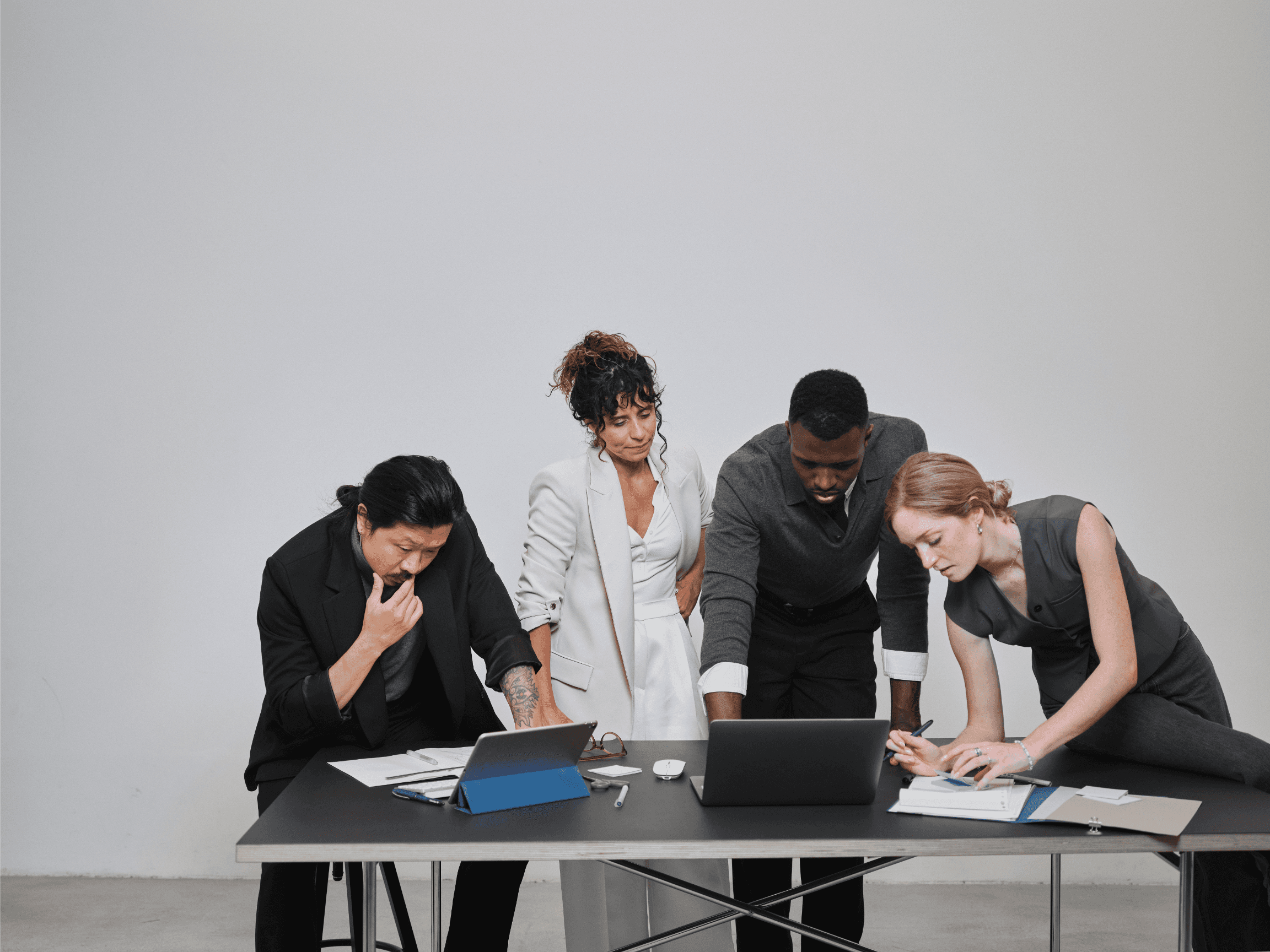 collaborative meeting diverse team