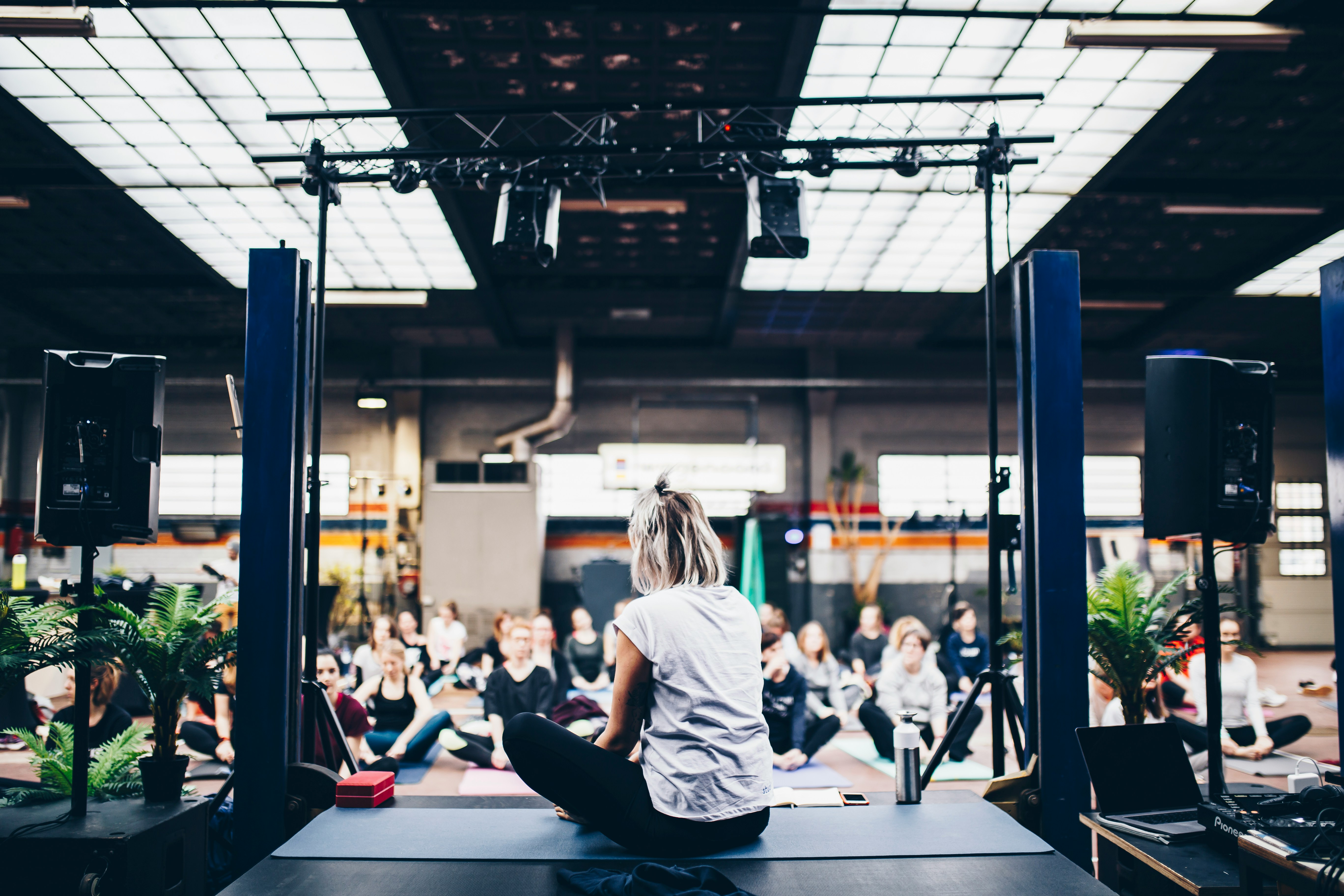 audience in a conference