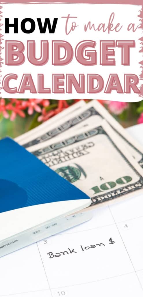 Pinterest image for How to Make a Budget Calendar