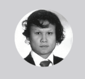 A portrait of a young man smiling