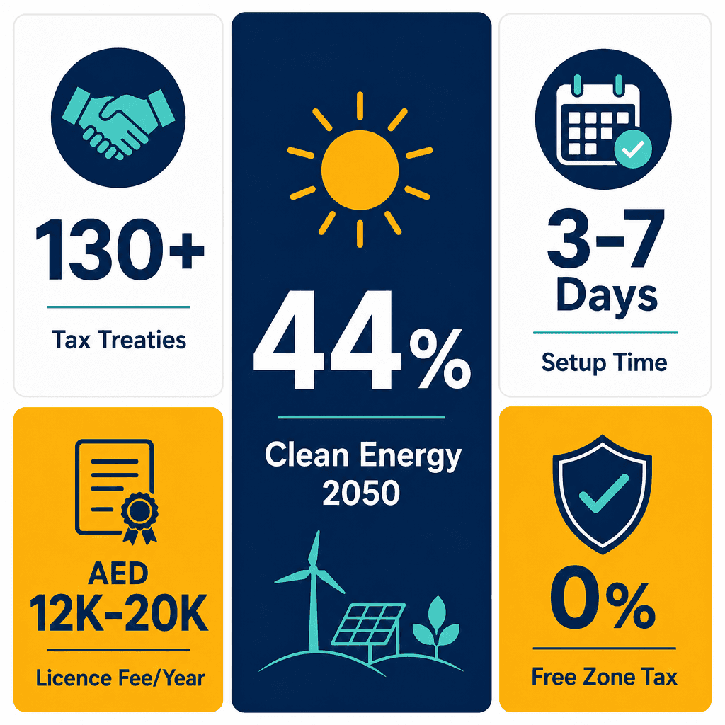 Infographic: Investment In Energy Enterprises & Management Business License in Dubai