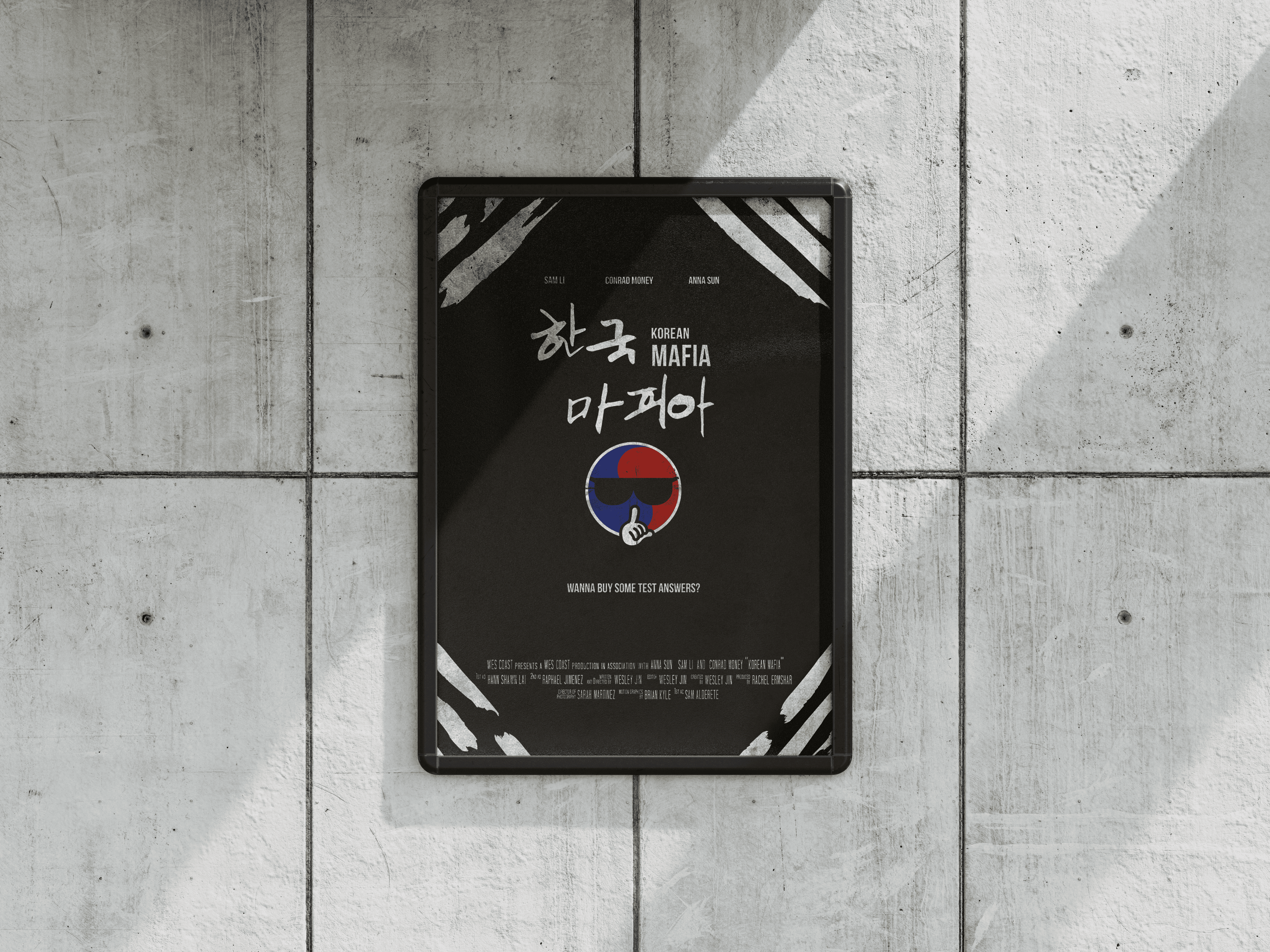 Korean Mafia, thesis concept poster