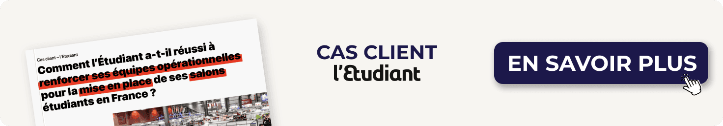 cas client Etudiant hôtesse accueil