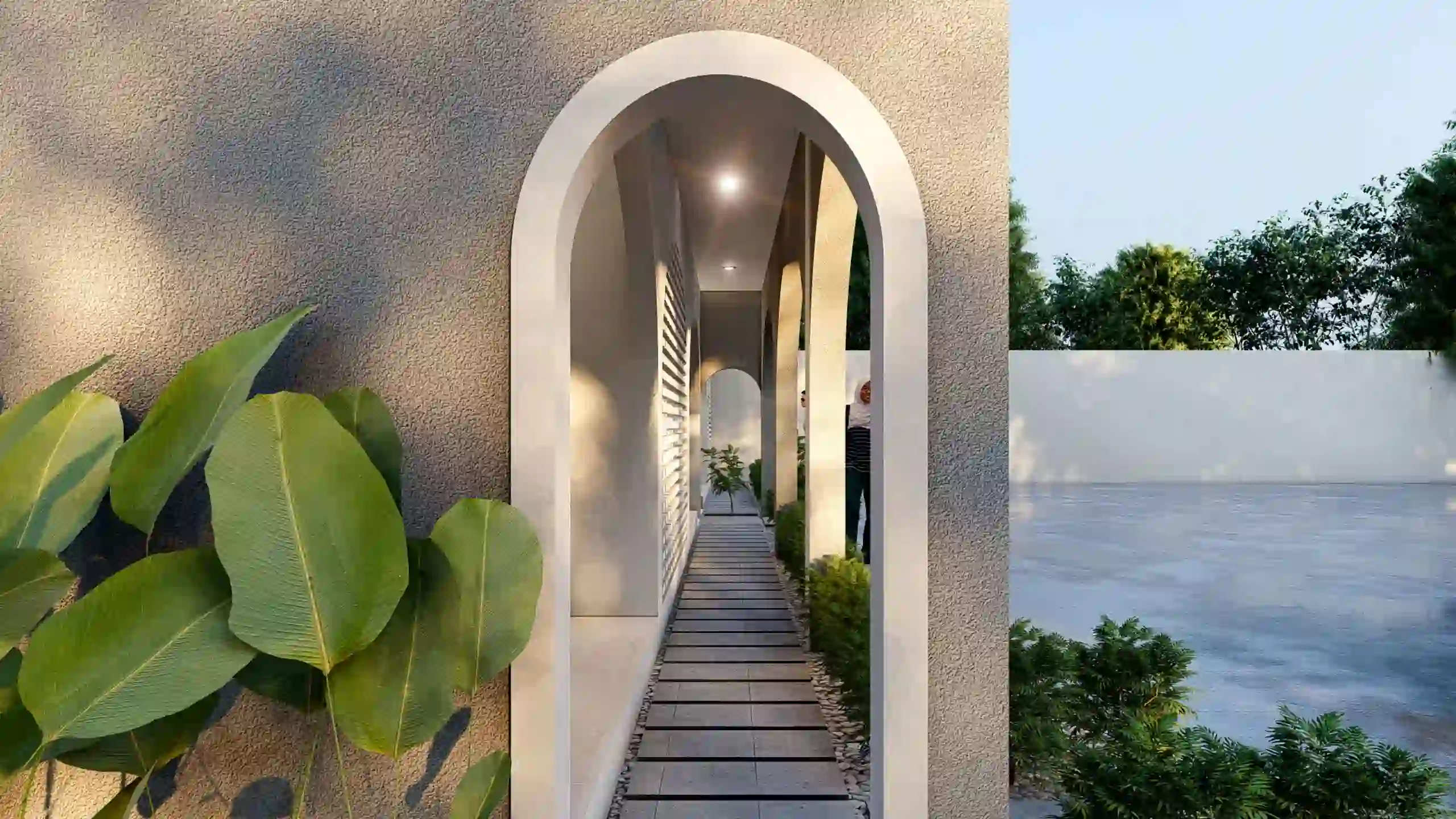 Simplicity in Mosque - Koridor Akses Utama