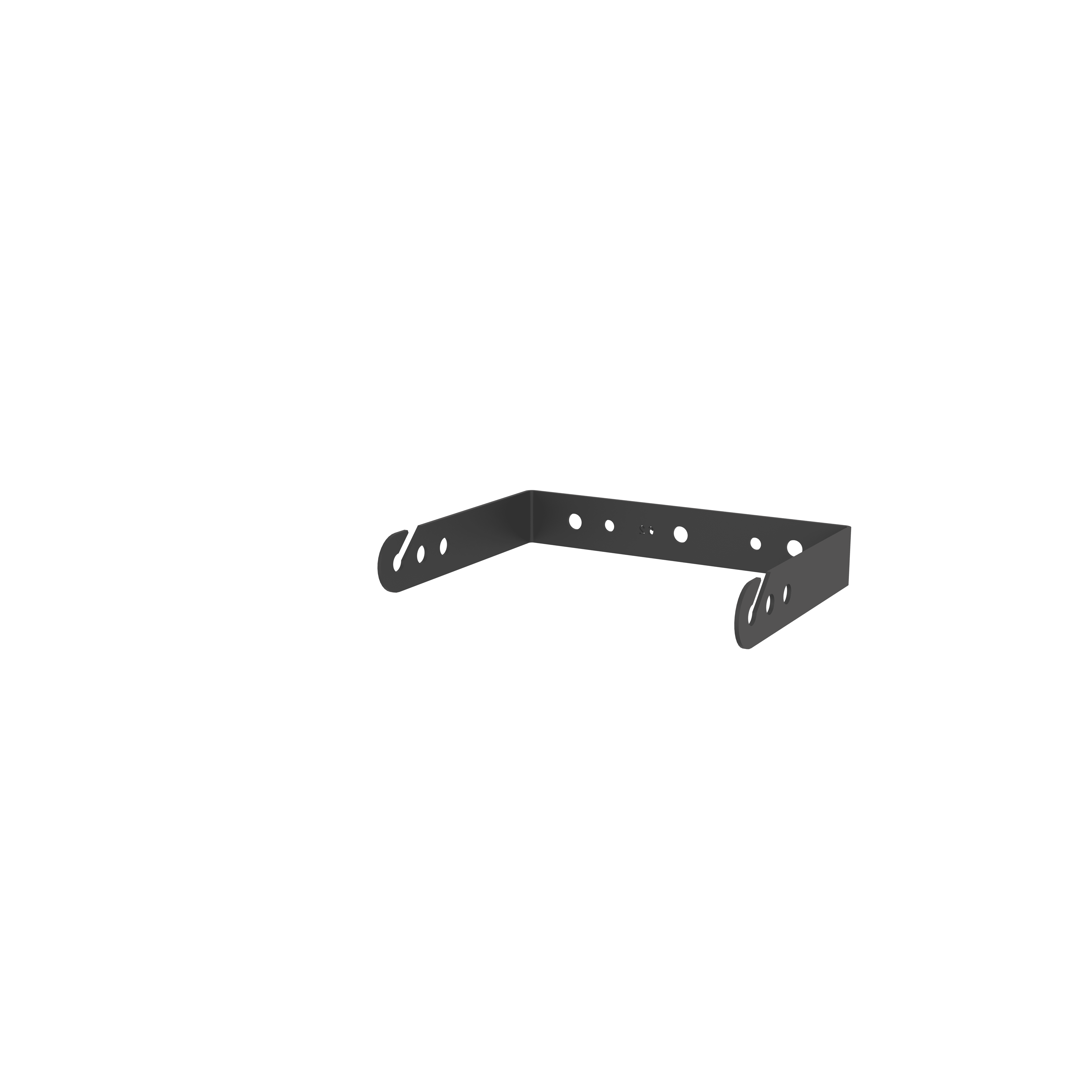 Metal bracket with holes