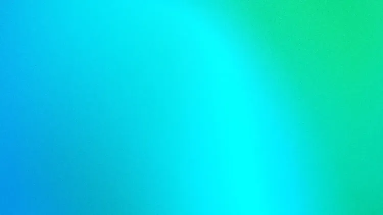 Vibranter, körniger Farbverlauf von tiefem Blau über leuchtendes Cyan bis hin zu hellem Grün – Teil der visuellen Identität von Mercury.ai.