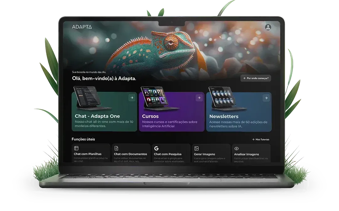 Notebook mostrando Adapta ONE