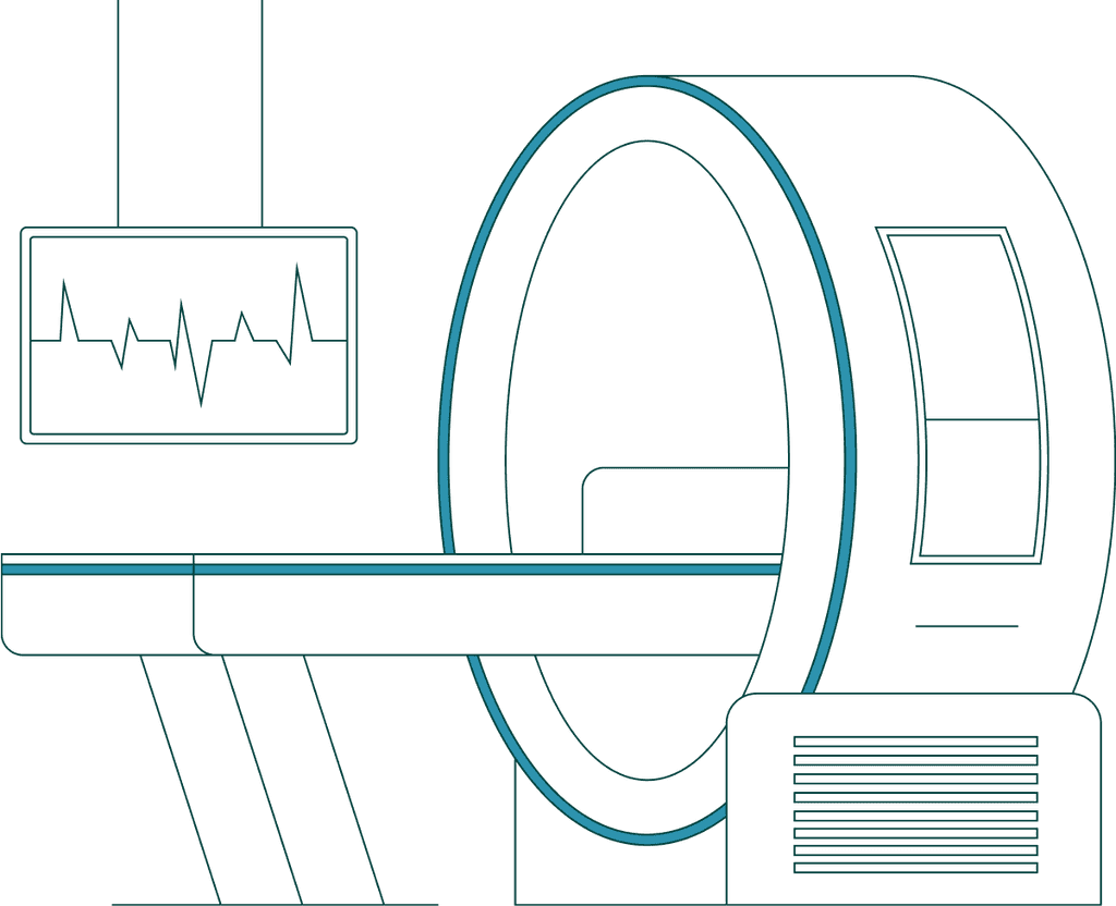 Illustration of an MRI