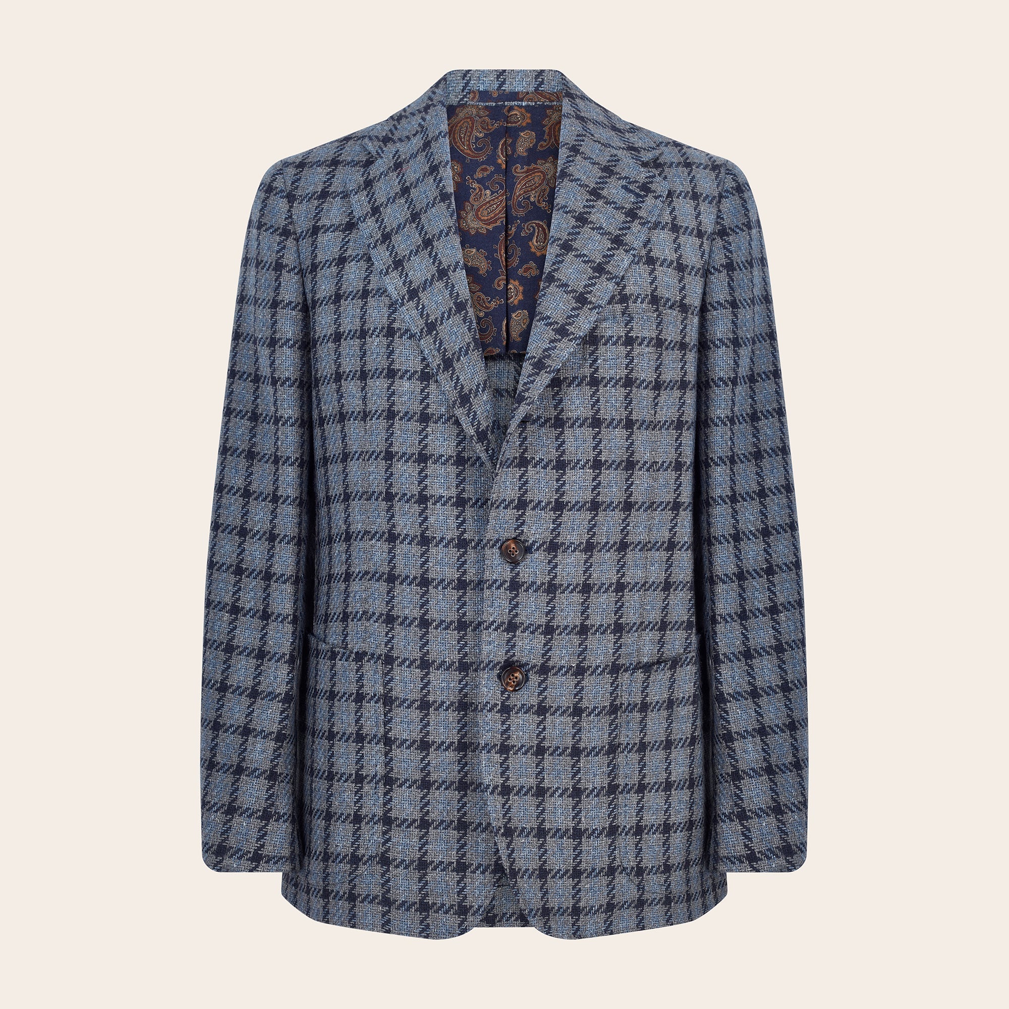 Blue Checked Blazer - Mandelli UK