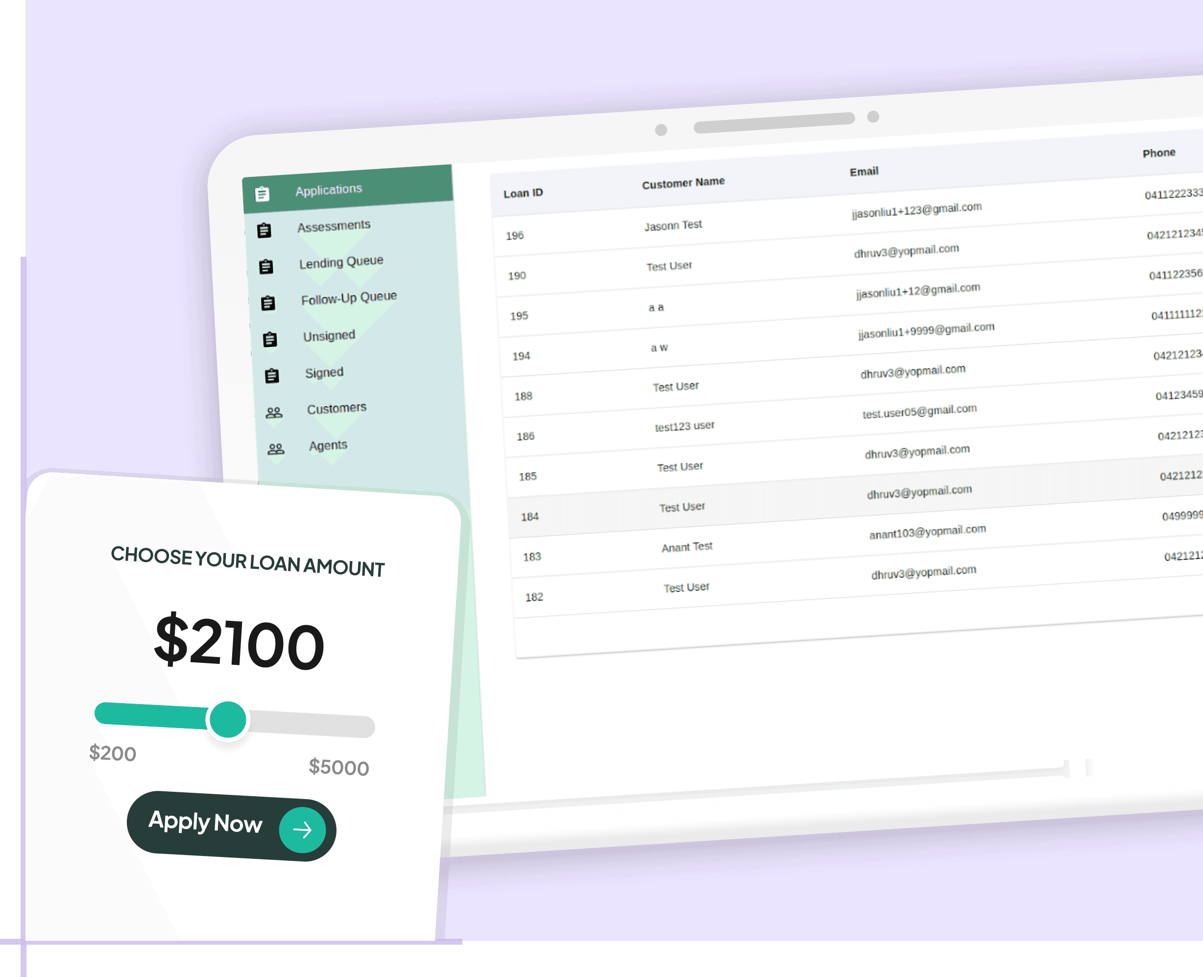 the loan management platform