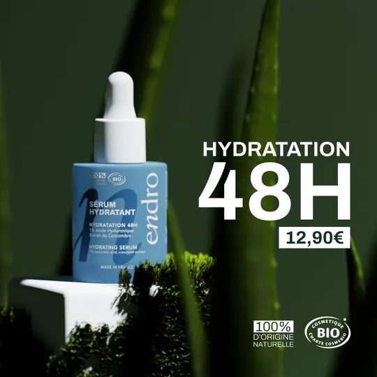 Publicité originale Endro : Un chiffre au premier plan