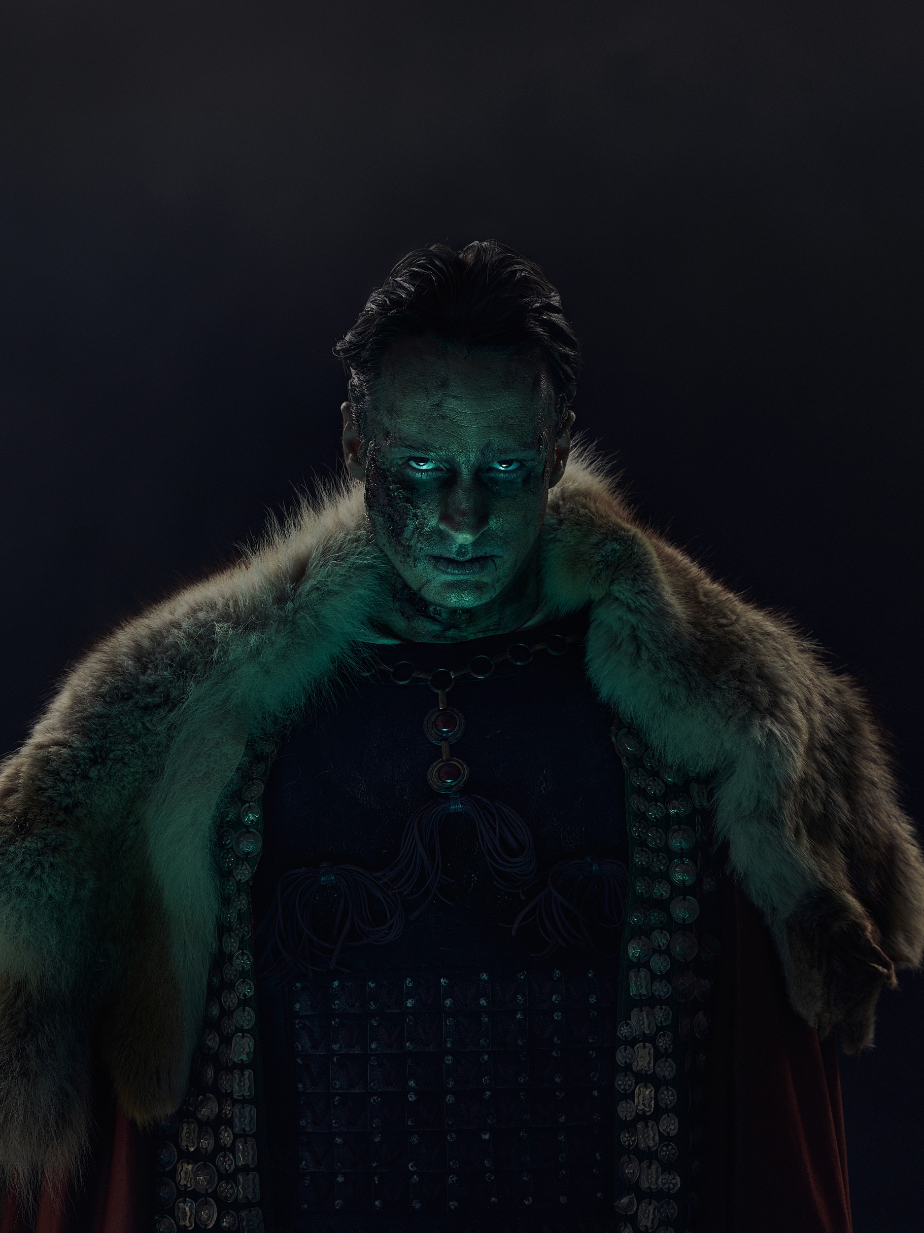 A creative character portrait in the style of a TV publicity image. The image shows a fantasy cursed knight.