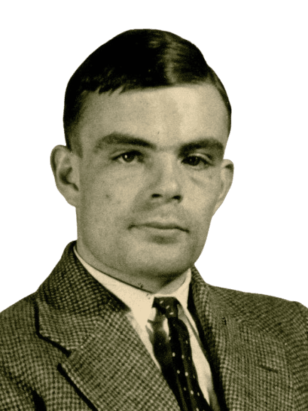 A black-and-white portrait of a distinguished man in a formal suit and tie, displaying a serious expression. His neatly combed hair and sharp features suggest a classic mid-20th century style. The image emphasizes his intellectual demeanor and reflects a historical figure known for significant contributions to science or academia.