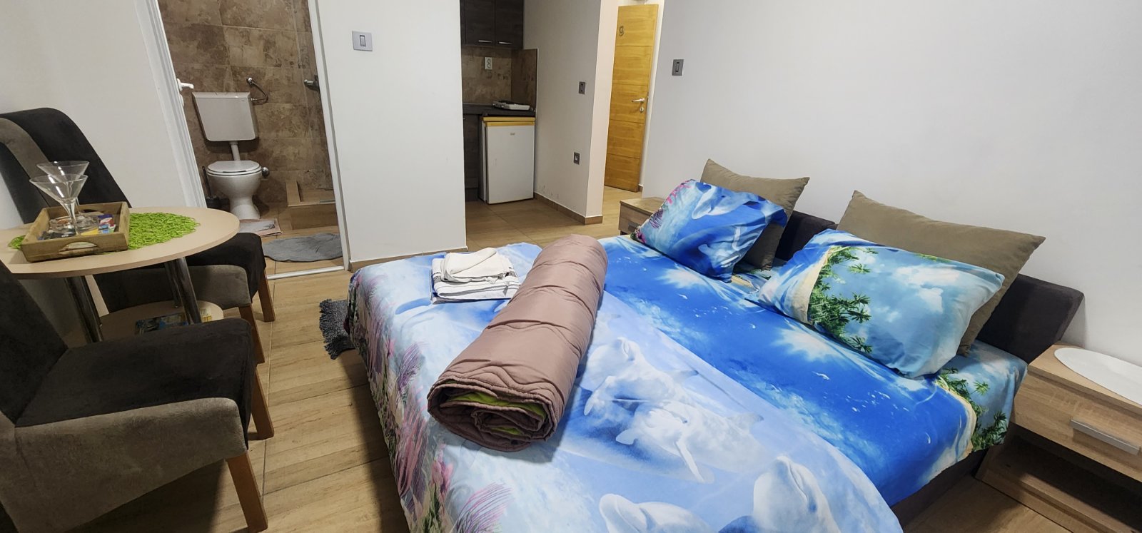 Slika sobe Apartmana Studio 9 u Novom Sadu.