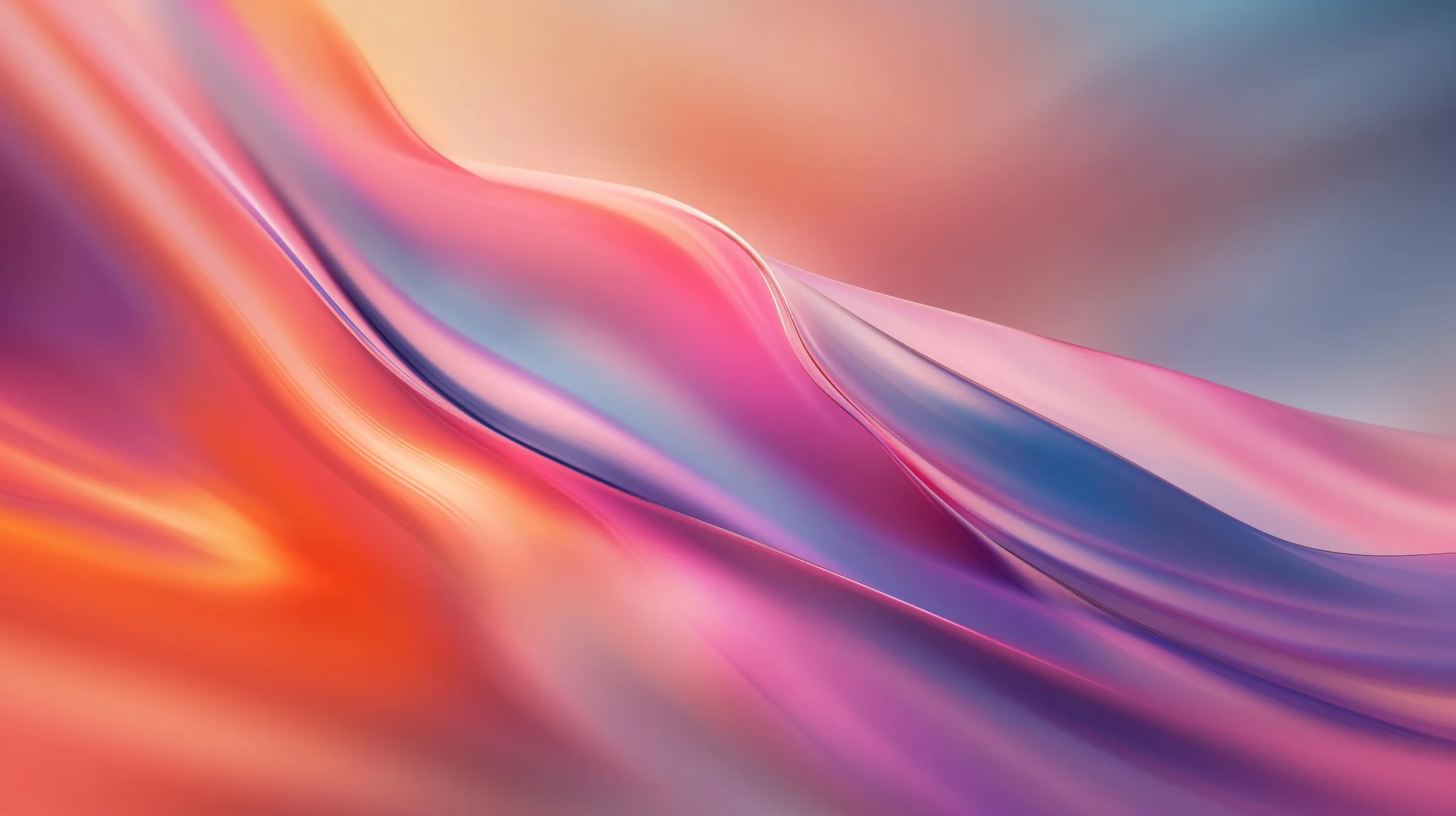 Abstrakte, moderne Wellenformen in Magenta und Orange – Hero-Hintergrund für Webdesign Leverkusen Agentur Webnity-X