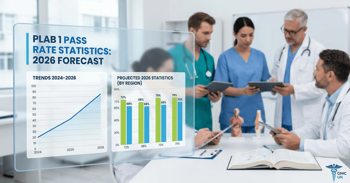 Cover: PLAB 1 Pass Rate 2026: What the Latest GMC Data Shows and How to Prepare for First-Attempt Success
