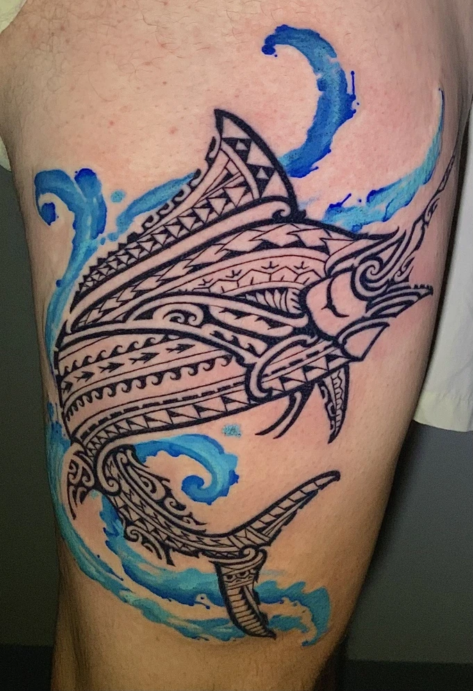 Polynesian swordfish Tattoo