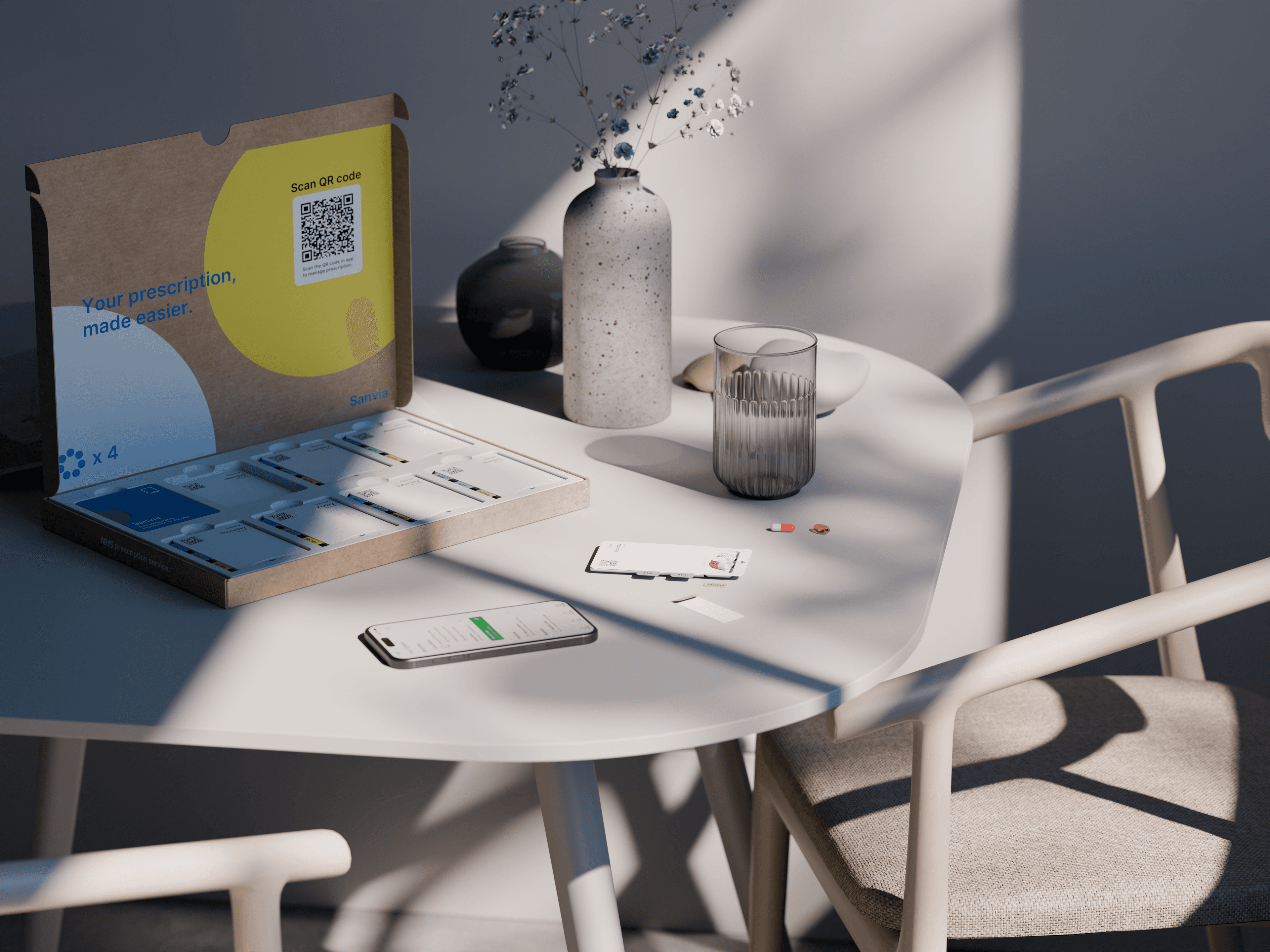 Render of solution on kitchen table.