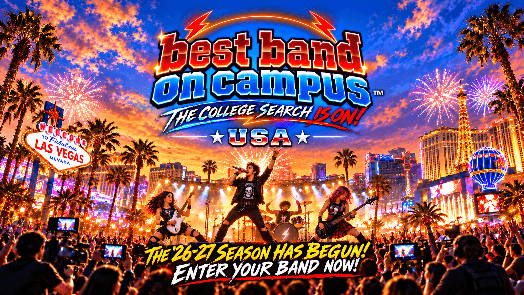 Best Band On Campus official launch artwork
