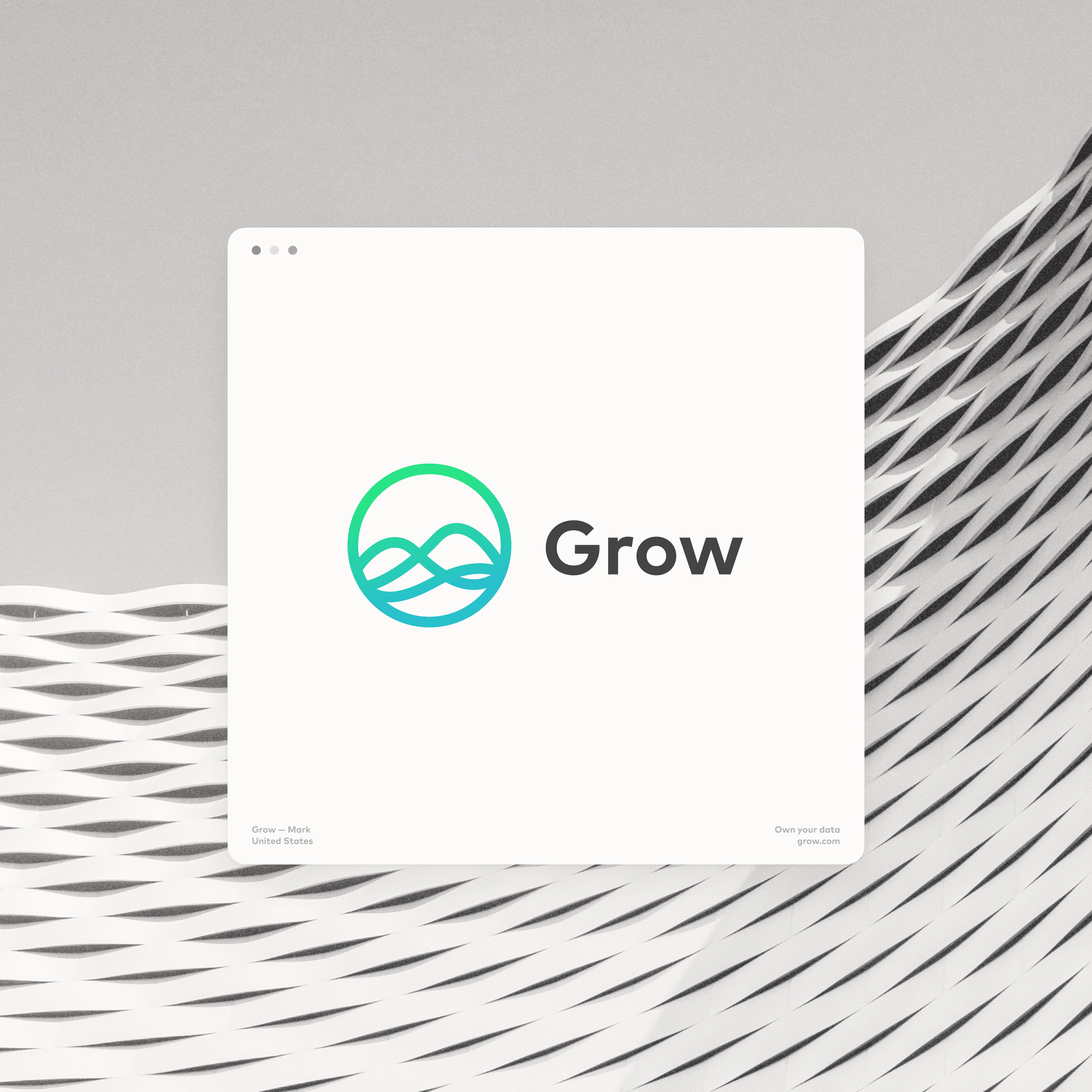 Grow logo building