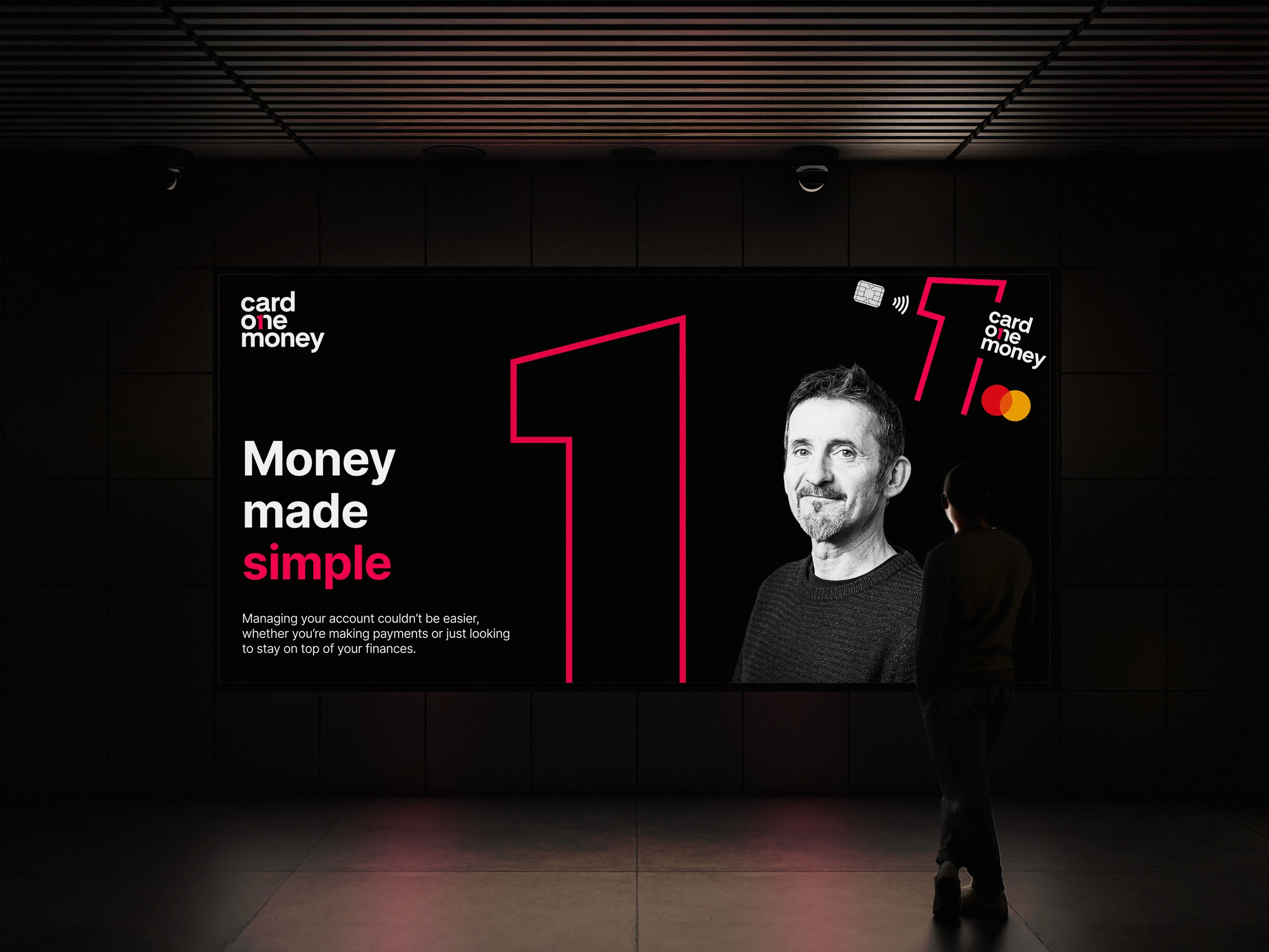 Abstract blue shapes create an interesting pattern.