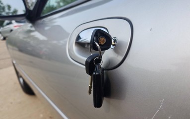 Jaguar door lock repaired and restored to working condition