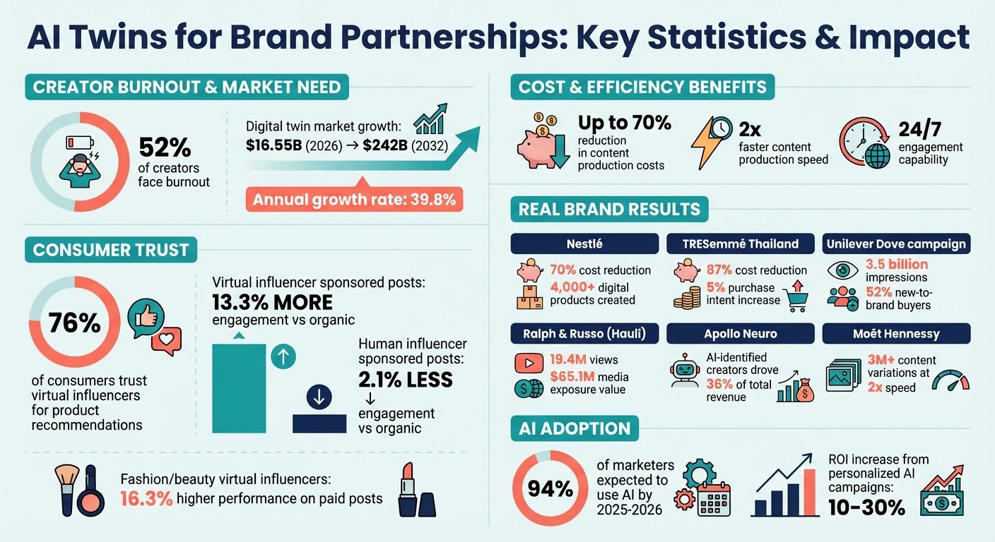 AI Twins Impact on Brand Partnerships: Key Statistics and ROI Results