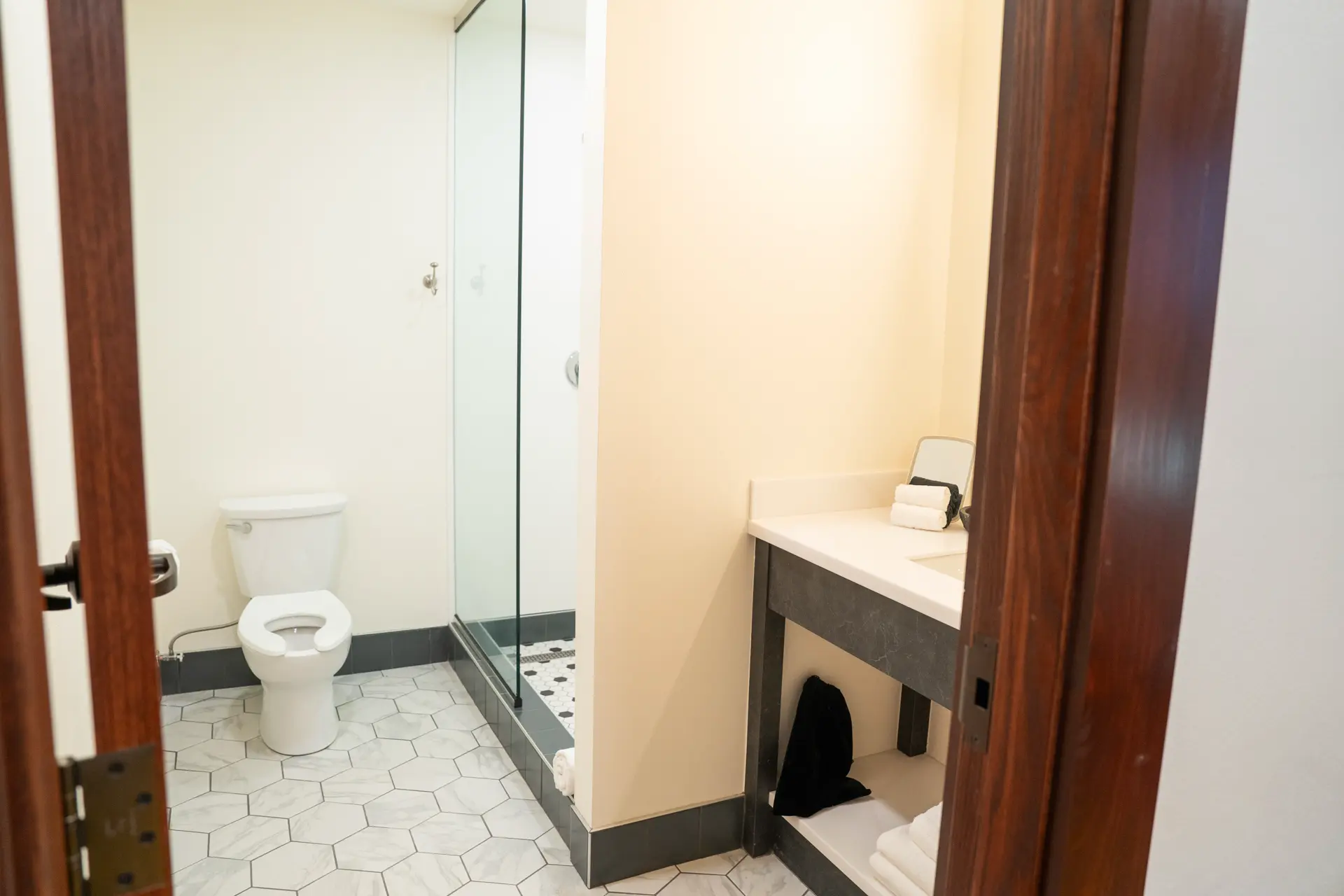 Bathroom with walk-in shower