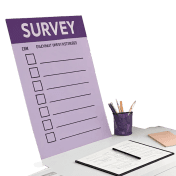 purple quiz note icon