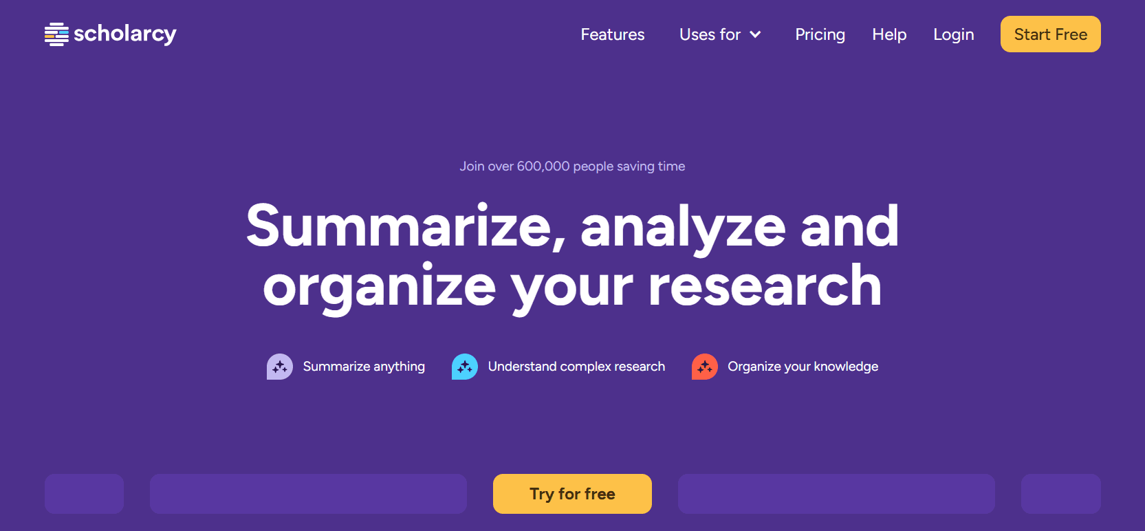 scholarcy -  AI Tools for Summarizing Research Reports